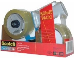 TAPE SEALING SCOTCH BPS-1 48MMX50M 2 ROLLS AND DISPENSER TAPE SEALING SCOTCH BPS-1 48MMX50M 2 ROLLS AND DISPENSER