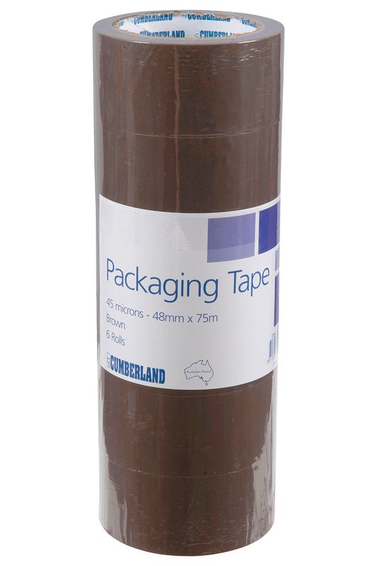 SP- PACKAGING TAPE CUMBERLAND 48MM X 75M BROWN BX6