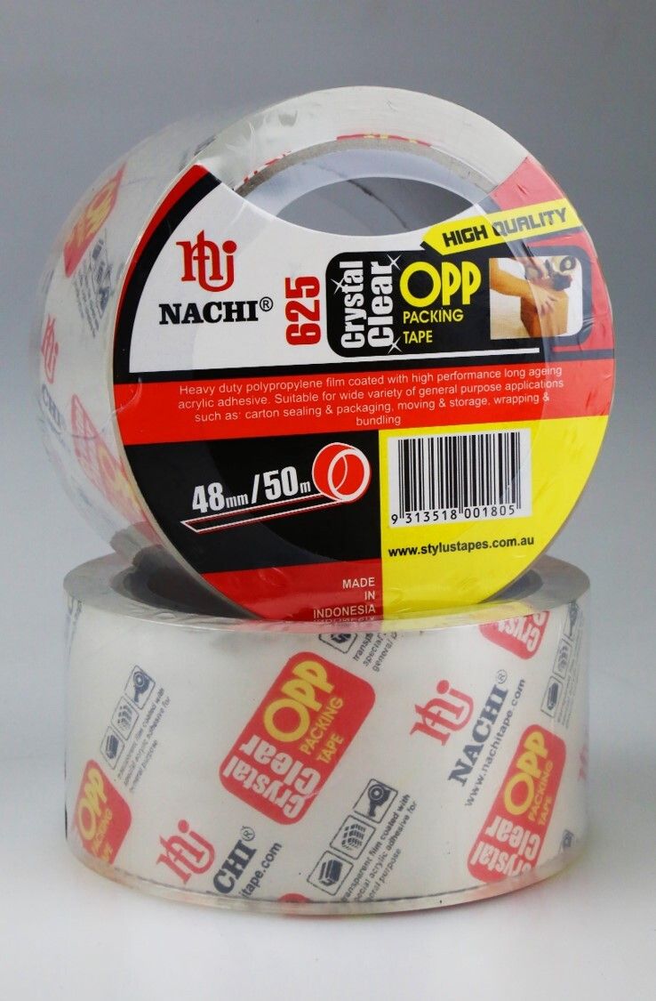 SP- PACKAGING TAPE NACHI 48MM X 50M RETAIL CRYSTAL CLEAR SP- PACKAGING TAPE NACHI 48MM X 50M RETAIL CRYSTAL CLEAR