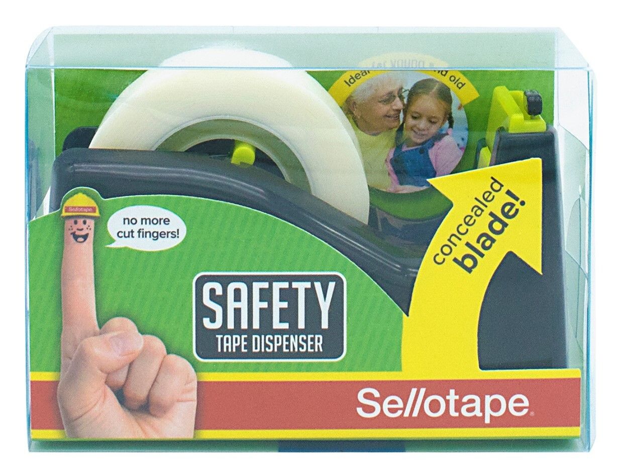 SP- TAPE DISPENSER SELLOTAPE SAFTEY DESKTOP BLACK PK3 SP- TAPE DISPENSER SELLOTAPE SAFTEY DESKTOP BLACK PK3