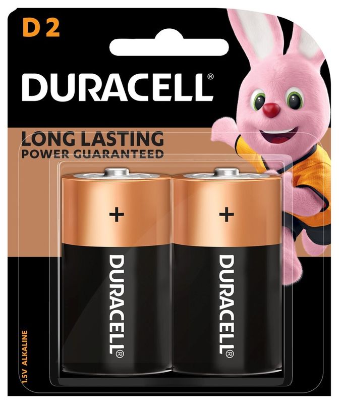 BATTERY DURACELL ALK D BP2
