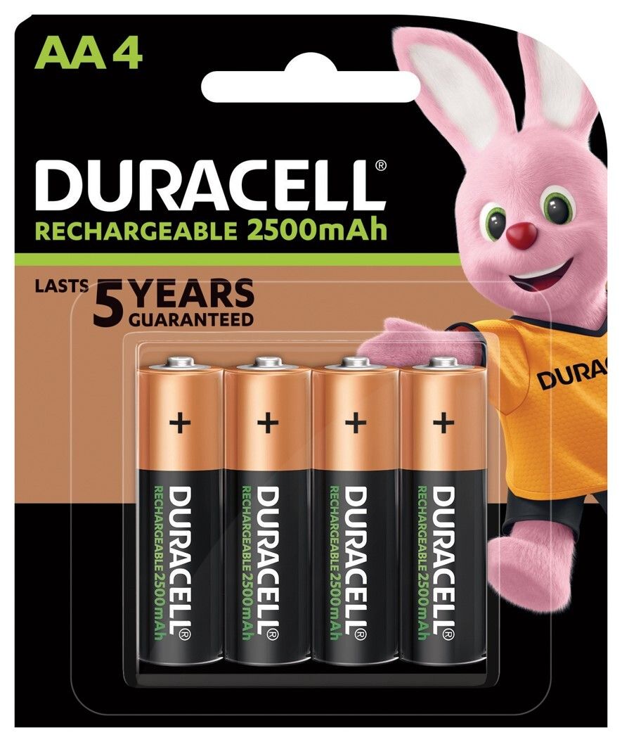 BATTERY DURACELL NIMH RECHARGEABLE 1950 AA4