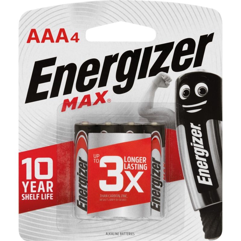BATTERY ENERGIZER E92 AAA BP4