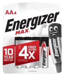BATTERY ENERGIZER E91 AA BP4