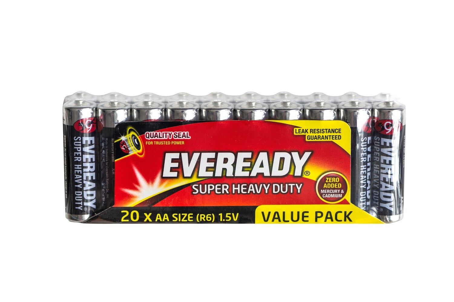 BATTERY EVEREADY SUPER HEAVY DUTY AA BLACK PK 20 BATTERY EVEREADY SUPER HEAVY DUTY AA BLACK PK 20