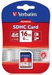 MEMORY CARD VERBATIM CLASS 10 SDHC 16GB