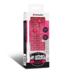 EARPHONES VERBATIM URBAN SOUND BUDDIES PINK