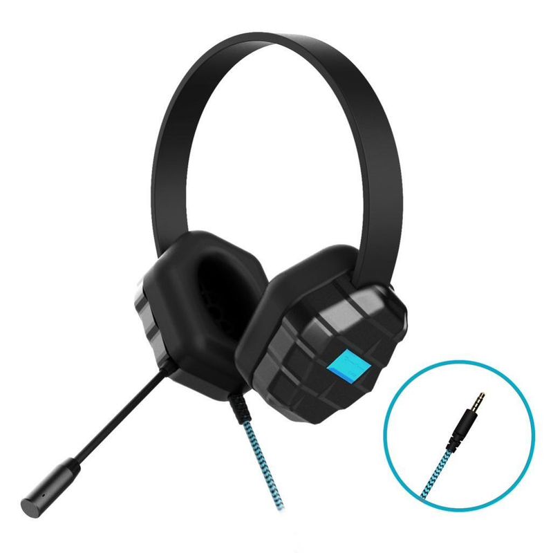 HEADPHONES GUMDROP RUGGED B1 WITH MICROPHONE 3.5MM JACK