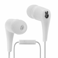 EARPHONES TIKKITI WITH MICROPHONE WHITE