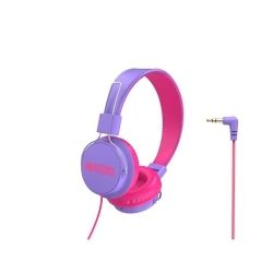 HEADPHONES VERBATIM URBAN SOUND VOLUME LIMITING PURPLE/PINK