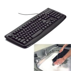 KEYBOARD COMPUTER KENSINGTON PRO FIT WASHABLE USB/PS2 BLACK KEYBOARD COMPUTER KENSINGTON PRO FIT WASHABLE USB/PS2 BLACK