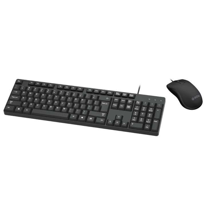MOKI KEYBOARD & MOUSE COMBO - WIRED USB MOKI BLACK