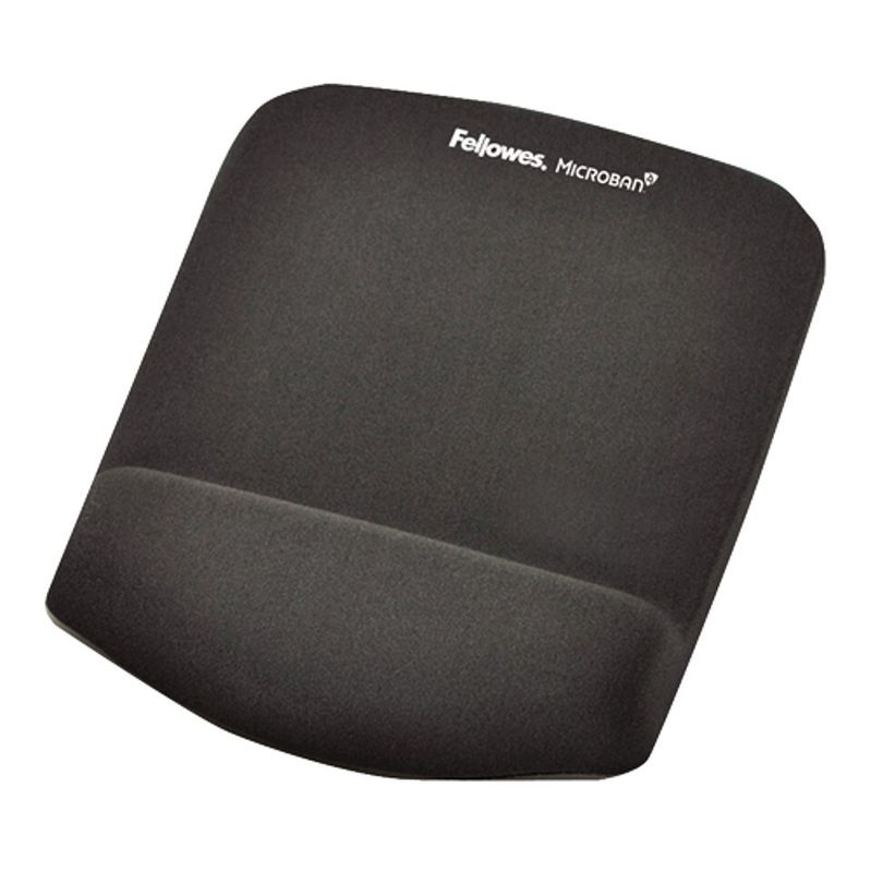MOUSE PAD/WRIST REST FELLOWES PLUSHTOUCH GRAPHITE
