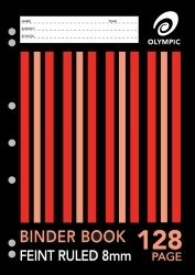 BINDER BOOK OLYMPIC A4 8MM RULED 128PG