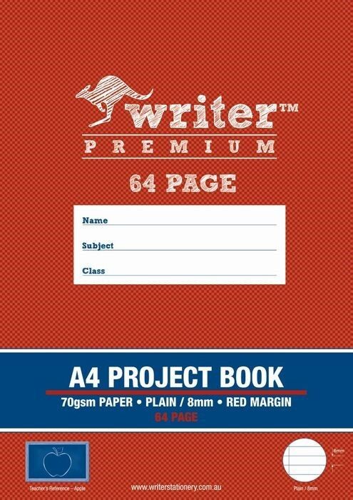 PROJECT BOOK WRITER PREMIUM A4 64PG PLAIN/8MM RULED + MARGIN APPLE PROJECT BOOK WRITER PREMIUM A4 64PG PLAIN/8MM RULED + MARGIN APPLE