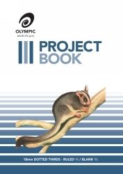PROJECT BOOK OLYMPIC 335X240MM 18MM DOTTED THIRDS 24PG PROJECT BOOK OLYMPIC 335X240MM 18MM DOTTED THIRDS 24PG
