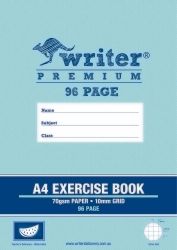 GRID BOOK WRITER PREMIUM A4 10MM GRID 96PG