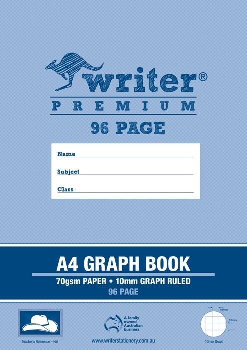 GRAPH BOOK WRITER PREMIUM A4 96PG 10MM HAT