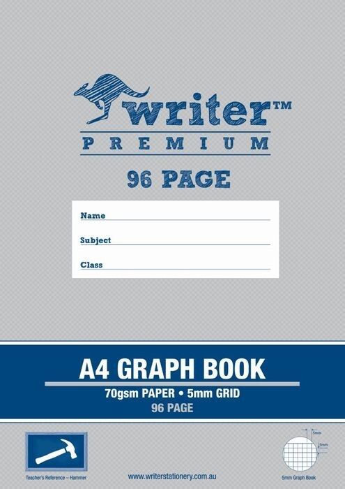 GRAPH BOOK WRITER PREMIUM A4 96PG 5MM HAMMER