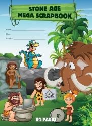 SCRAPBOOK WRITER 330X240MM STONE AGE MEGA SCRAP BOOK BOARD COVER 64PG SCRAPBOOK WRITER 330X240MM STONE AGE MEGA SCRAP BOOK BOARD COVER 64PG