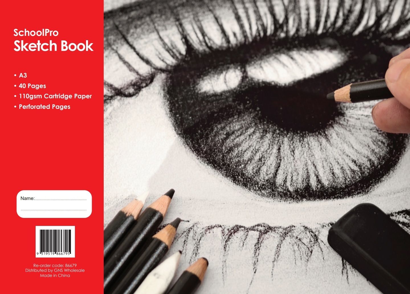 SKETCH BOOK SCHOOLPRO SPIRAL A3 40PG