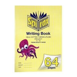 SP- WRITING BOOK SPIRAX 335X240MM P162 18MM DOTTED THIRDS PROJECT 64PG SP- WRITING BOOK SPIRAX 335X240MM P162 18MM DOTTED THIRDS PROJECT 64PG