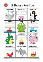 SP- POSTER LAMINATED LCBF BIRTHDAYS ARE FUN