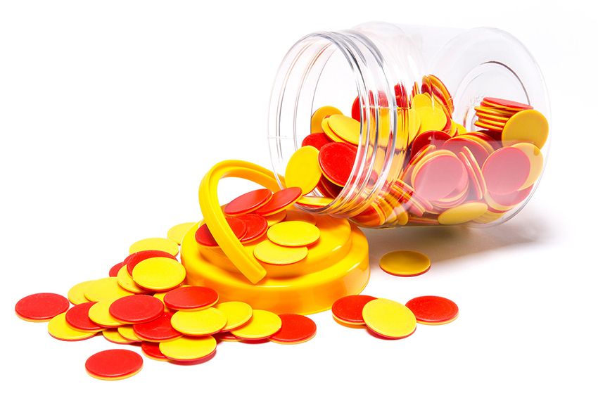 SP-COUNTERS RED & YELLOW SIDED 25mm JAR (200) LEARNING CAN BE FUN EDVANTAGE SP-COUNTERS RED & YELLOW SIDED 25mm JAR (200) LEARNING CAN BE FUN EDVANTAGE