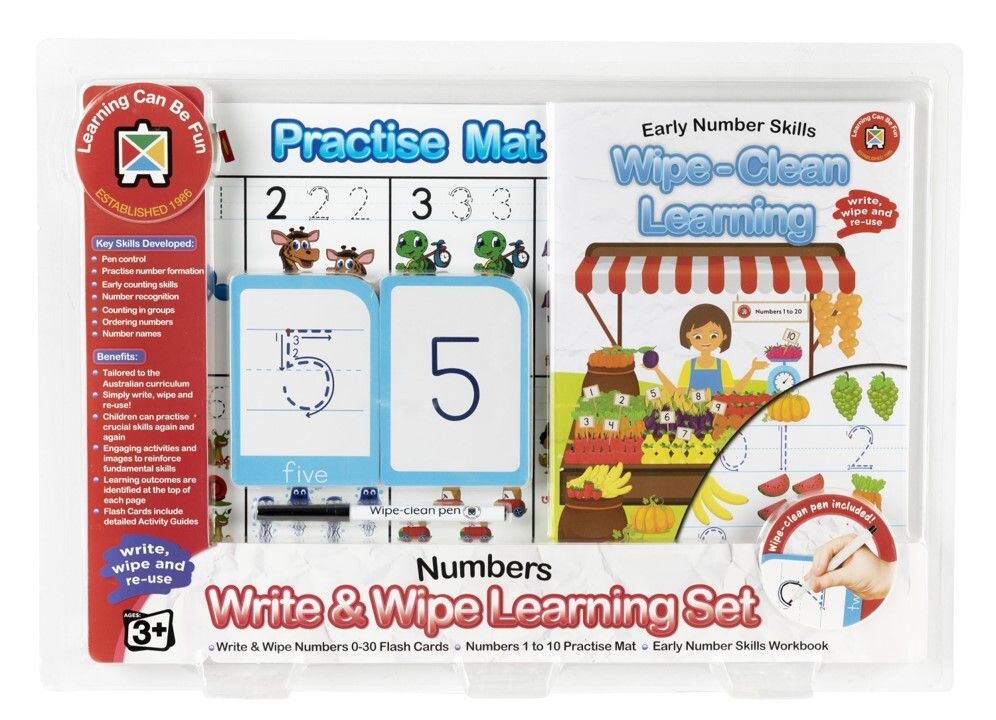 LEARNING SET LCBF WRITE & WIPE EARLY NUMBERS