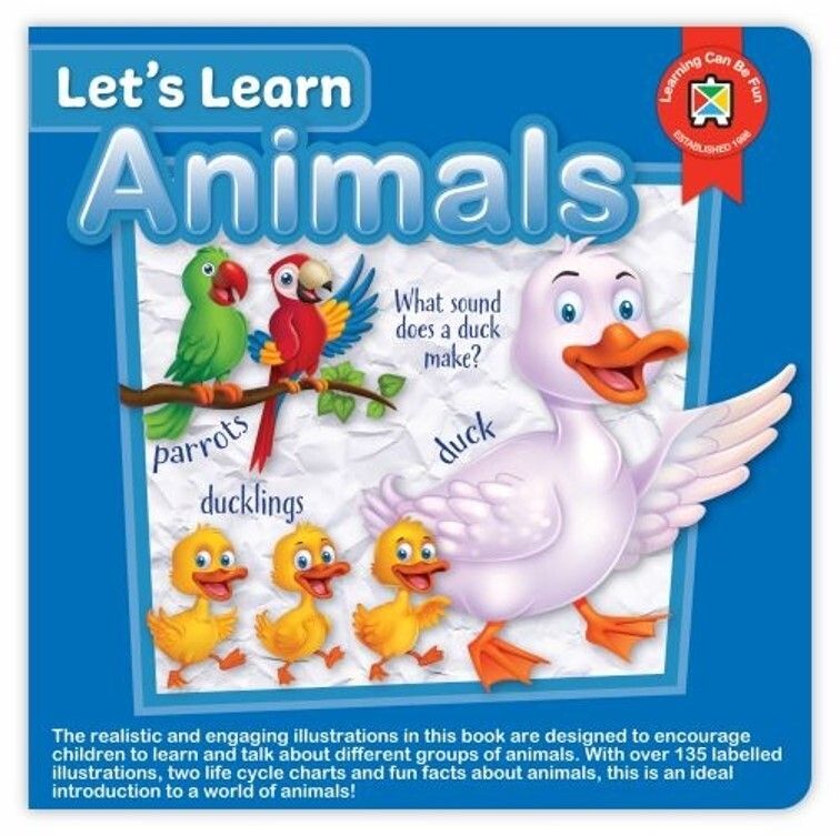 LETS LEARN BOOK LCBF ANIMALS BOARD BOOK