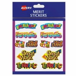 SP- MERIT STICKERS AVERY CAPTION SHAPES PERMANENT PK120 SP- MERIT STICKERS AVERY CAPTION SHAPES PERMANENT PK120