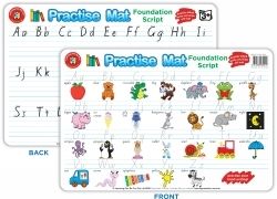 PRACTISE MAT LCBF 42X28CM HANDWRITING FOUNDATION SCRIPT PRACTISE MAT LCBF 42X28CM HANDWRITING FOUNDATION SCRIPT