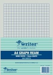 EXAM PAPER WRITER A4 10MM GRAPH PORTRAIT RULED 1 SIDE 500 SHT EXAM PAPER WRITER A4 10MM GRAPH PORTRAIT RULED 1 SIDE 500 SHT