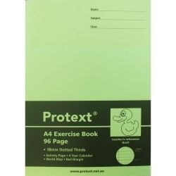 EXERCISE BOOK PROTEXT A4 PP 96PG 18MM DOTTED THIRDS DUCK EXERCISE BOOK PROTEXT A4 PP 96PG 18MM DOTTED THIRDS DUCK