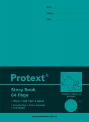 EXERCISE BOOK PROTEXT STORY QLD RULED YR2 + MARGIN 64PG
