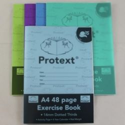 EXERCISE BOOK PROTEXT A4 PP 48PG 14MM DOTTED THIRDS CAT