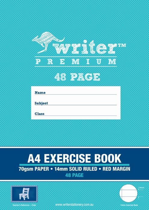 EXERCISE BOOK WRITER PREMIUM A4 14MM RULED + MARGIN 48PG EXERCISE BOOK WRITER PREMIUM A4 14MM RULED + MARGIN 48PG
