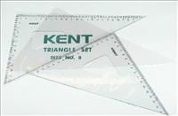 SET SQUARE KENT NO.8 SET 2 160MM/230MM