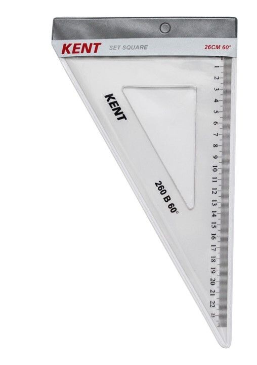 SET SQUARE KENT 260MM 60 DEGREES