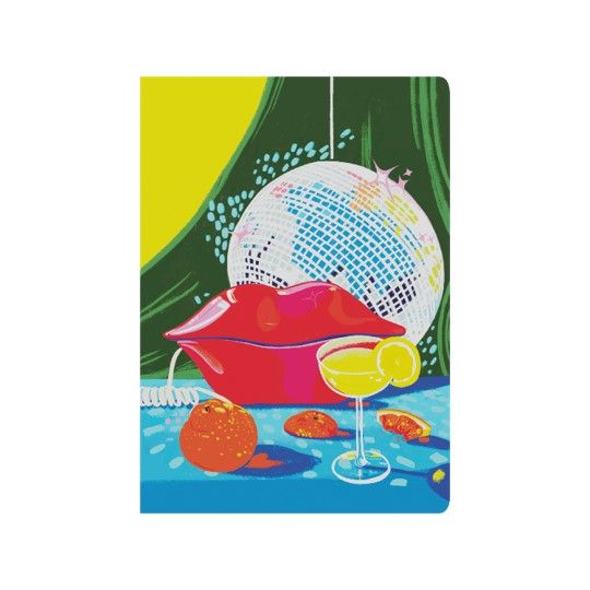 NOTEBOOK PARTY ON A5 E-PO15R.LIP PARTY ON RECYCLED LIP NOTEBOOK PARTY ON A5 E-PO15R.LIP PARTY ON RECYCLED LIP