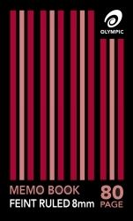 MEMO BOOK OLYMPIC 165X100MM STAPLED 80PG