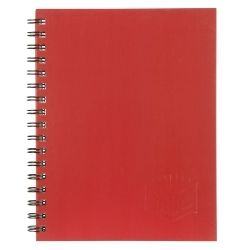 NOTEBOOK SPIRAX 512 A4 H/C TWIN WIRE RED 200PG