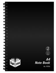 NOTEBOOK SPIRAX P595A PP A4 S/O 240PG BLACK