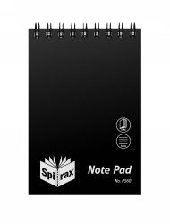 NOTEBOOK SPIRAX P560 PP T/O 96PG BLACK