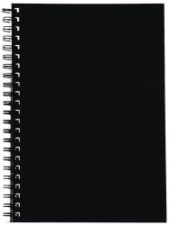 NOTEBOOK SPIRAX 511 A5 H/C BLACK