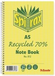 NOTEBOOK SPIRAX 812 RECYCLED A5 120PG