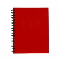 NOTEBOOK SPIRAX 511 A5 H/C RED