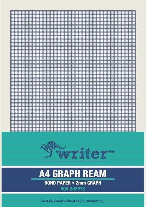 GRAPH PAPER WRITER A4 2MM PORTRAIT PK500