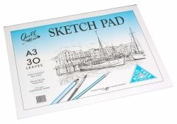 SKETCH PAD QUILL A3 110GSM CARTRIDGE ACID FREE 30LF SKETCH PAD QUILL A3 110GSM CARTRIDGE ACID FREE 30LF