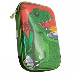 PENCIL CASE GLITTER CRITTERS CARRYME T-REX